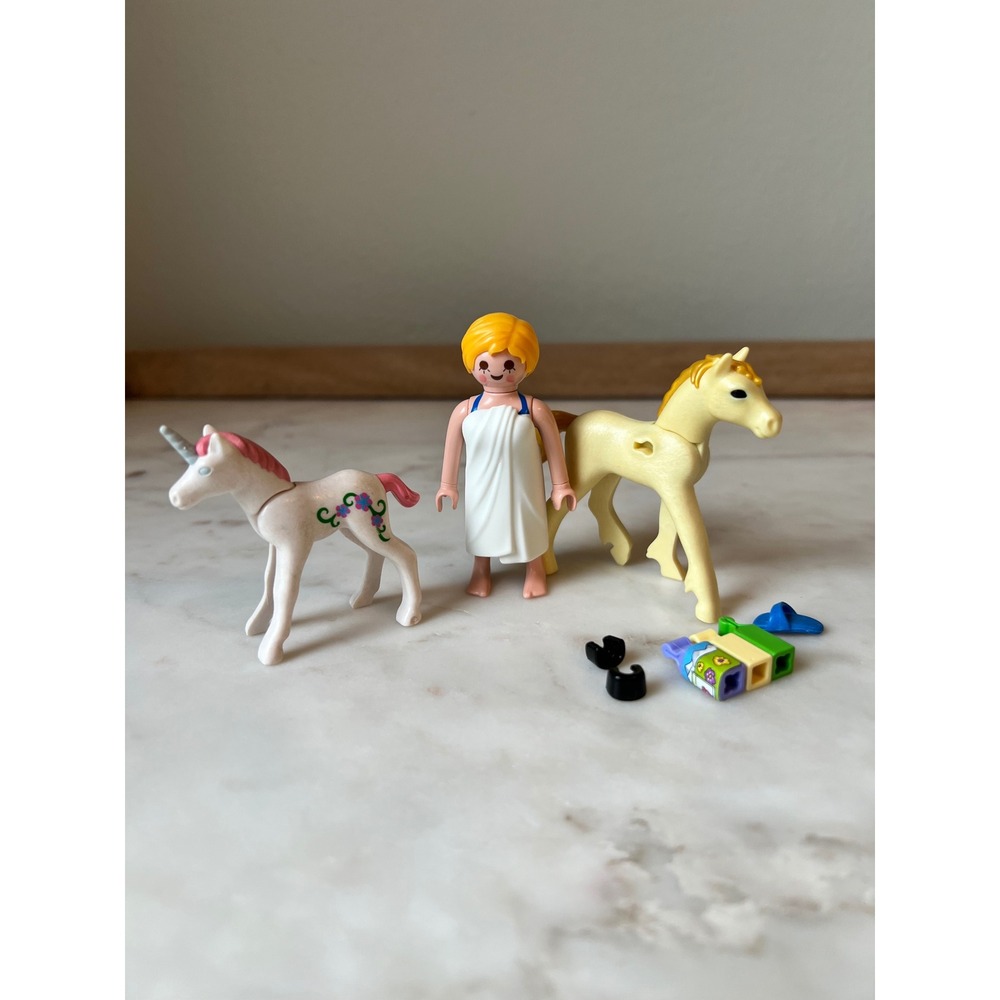 Playmobil Mixed Toy Accessory Lot Horse Unicorn Figure